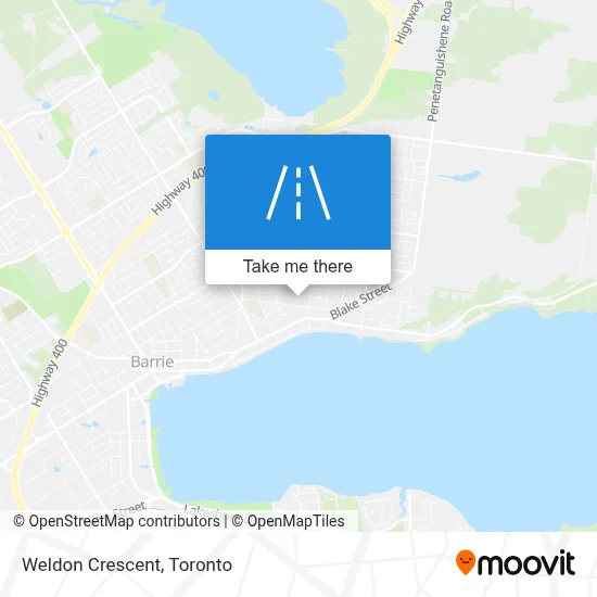 Weldon Crescent map