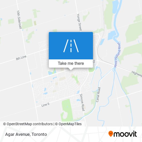 Agar Avenue map