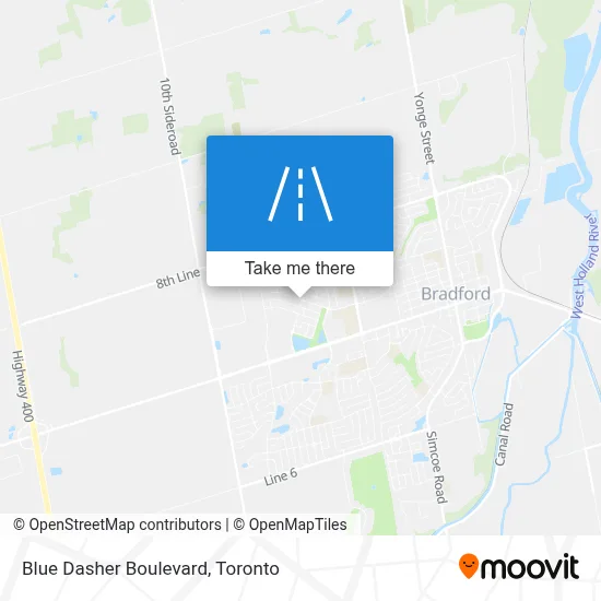 Blue Dasher Boulevard map