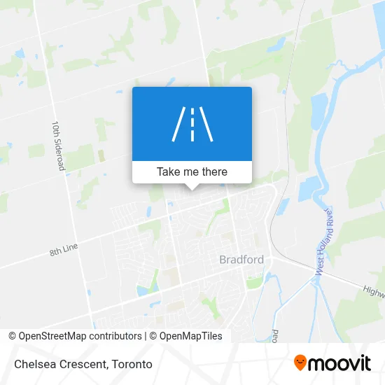 Chelsea Crescent map