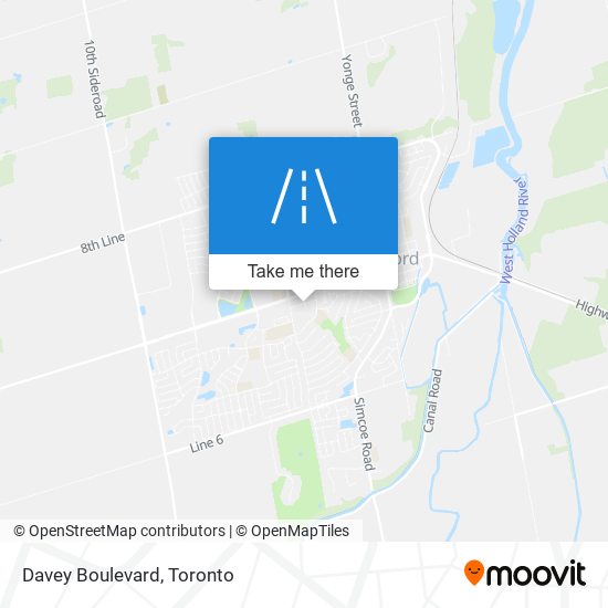 Davey Boulevard map