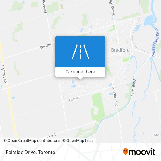 Fairside Drive map