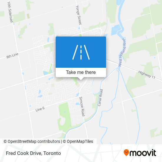 Fred Cook Drive map