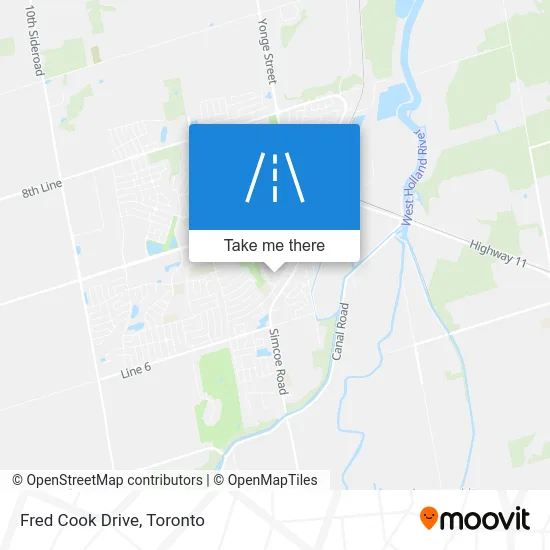 Fred Cook Drive map