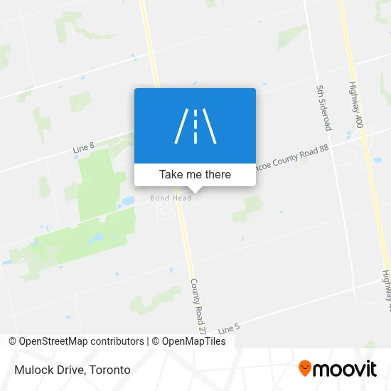 Mulock Drive map