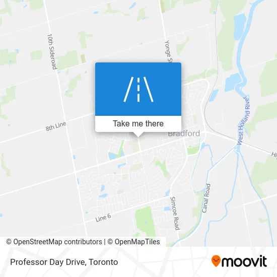 Professor Day Drive map
