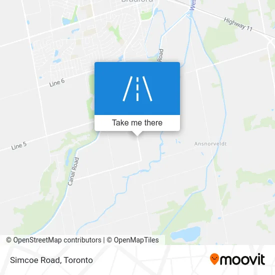 Simcoe Road map