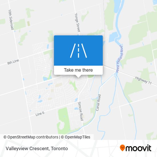 Valleyview Crescent map