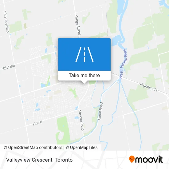 Valleyview Crescent map