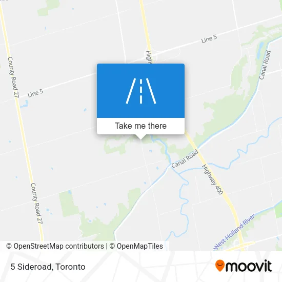 5 Sideroad map