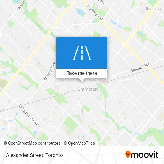 Alexander Street map