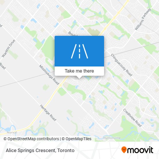 Alice Springs Crescent map