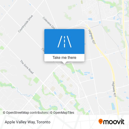 Apple Valley Way map