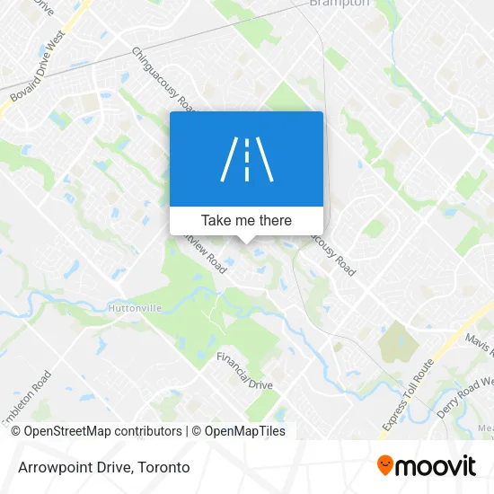 Arrowpoint Drive map