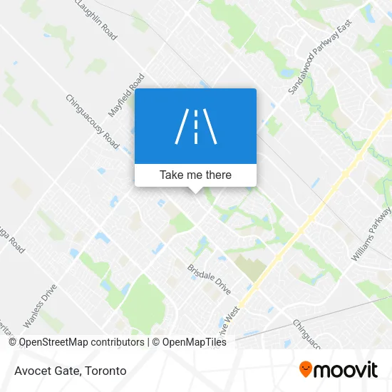 Avocet Gate map
