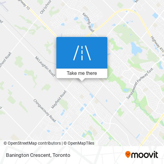 Banington Crescent map