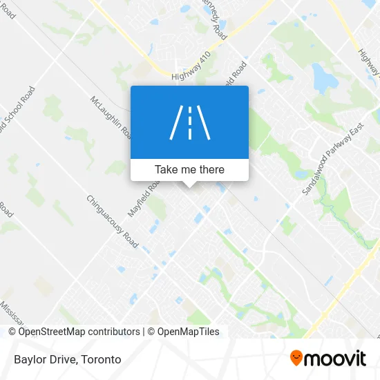 Baylor Drive map