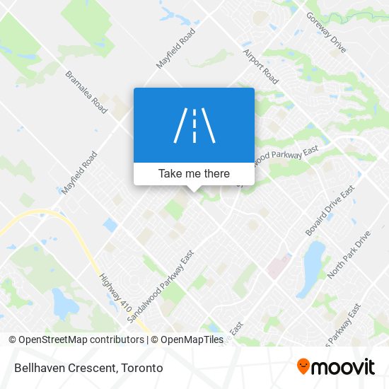 Bellhaven Crescent map