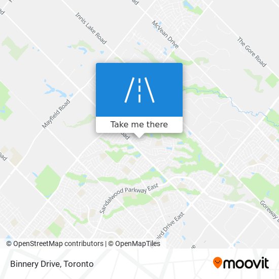 Binnery Drive map