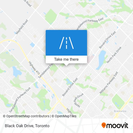 Black Oak Drive map