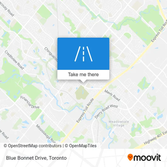 Blue Bonnet Drive map