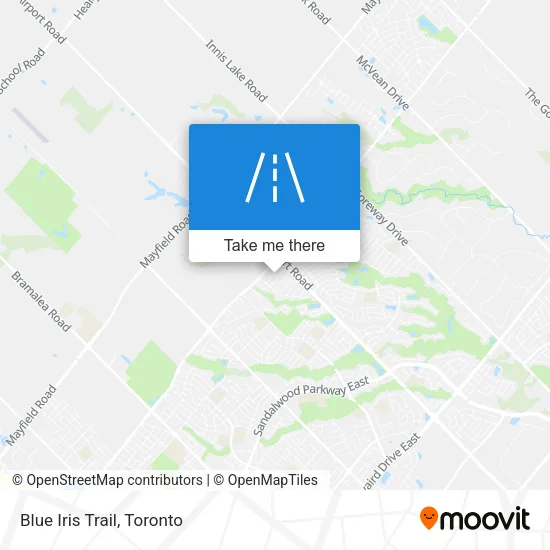 Blue Iris Trail map