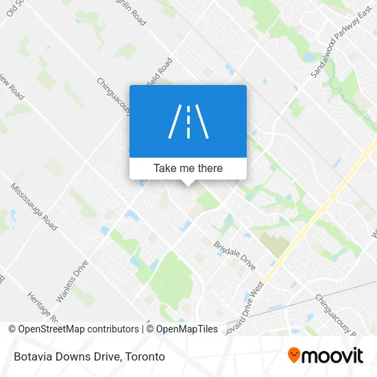Botavia Downs Drive map