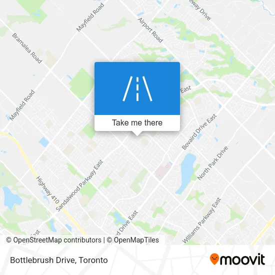 Bottlebrush Drive map
