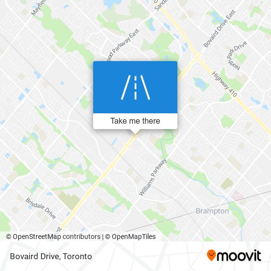 Bovaird Drive map