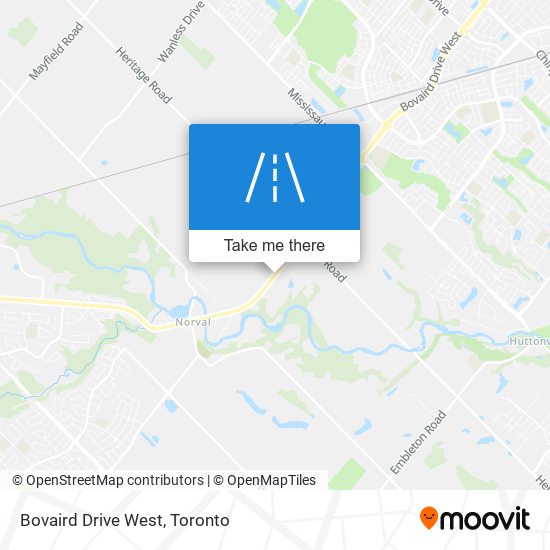 Bovaird Drive West map