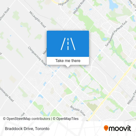 Braddock Drive map