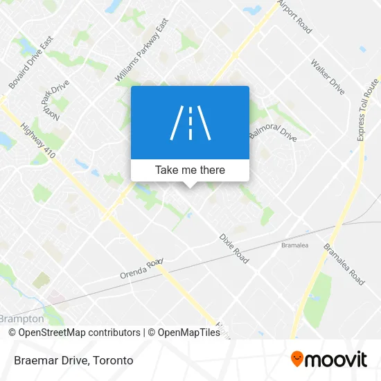 Braemar Drive map