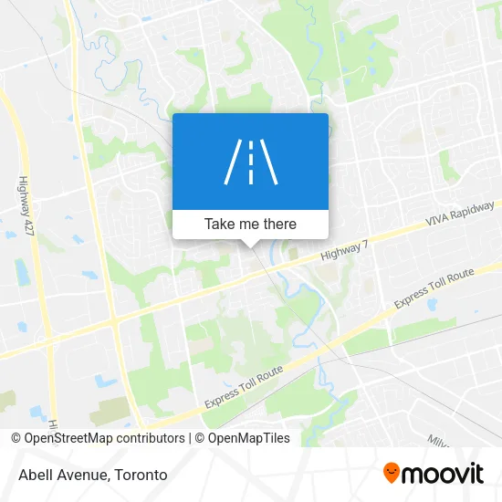 Abell Avenue map
