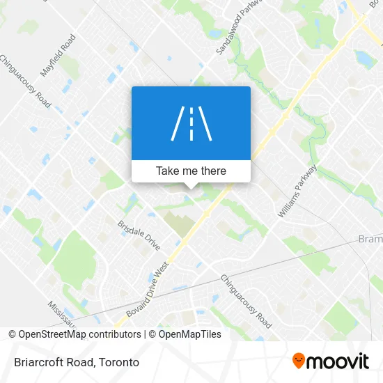 Briarcroft Road map