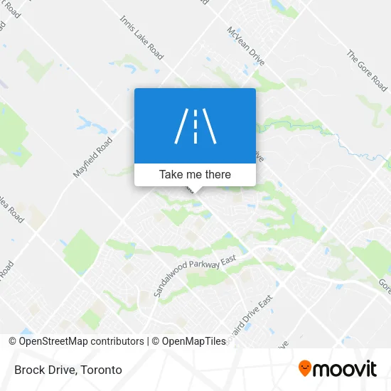 Brock Drive map