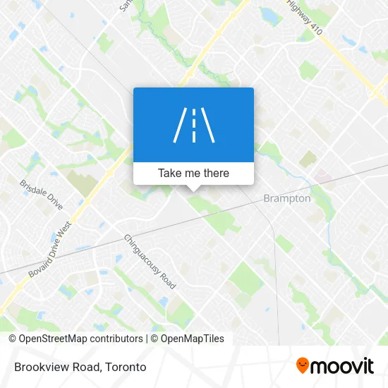 Brookview Road map