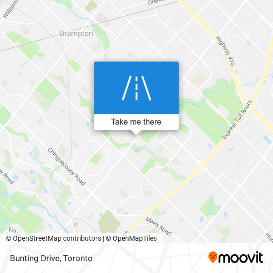 Bunting Drive map