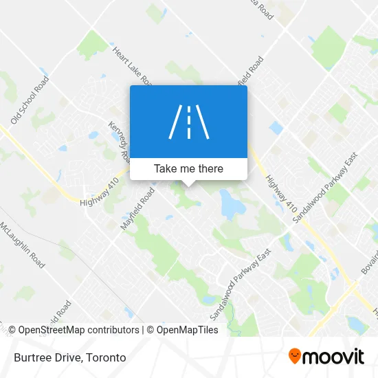 Burtree Drive map