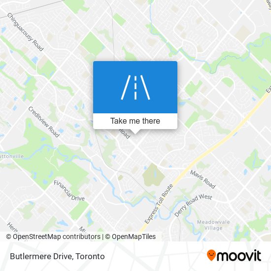 Butlermere Drive map