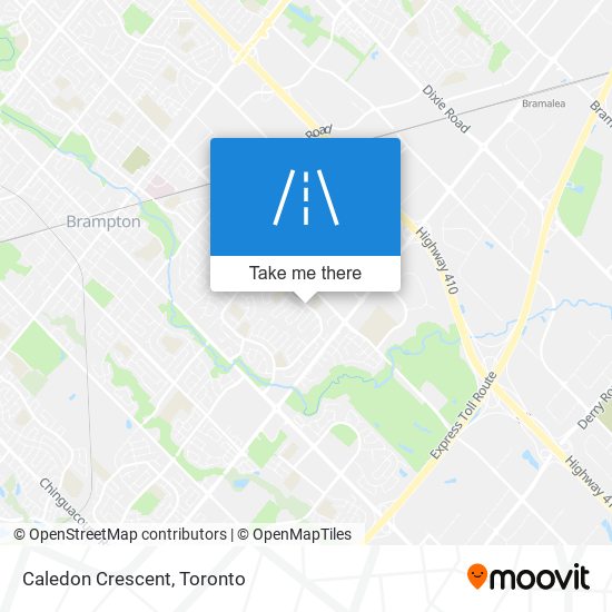 Caledon Crescent map