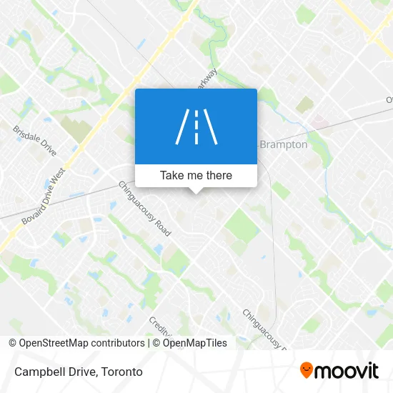 Campbell Drive map