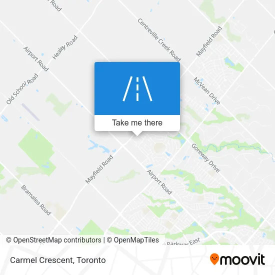 Carmel Crescent map