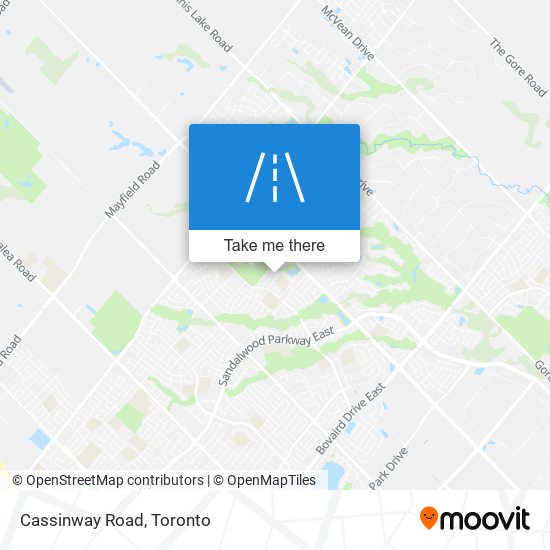 Cassinway Road map