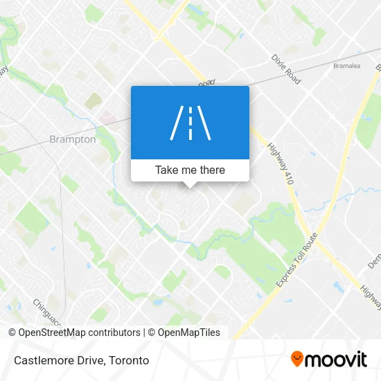Castlemore Drive map
