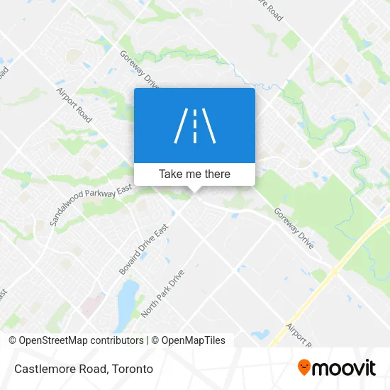 Castlemore Road map