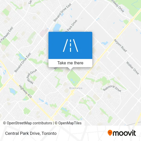 Central Park Drive map