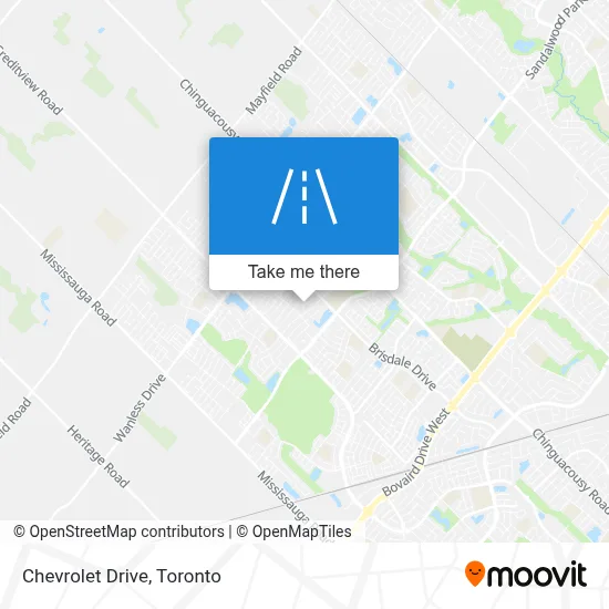 Chevrolet Drive map