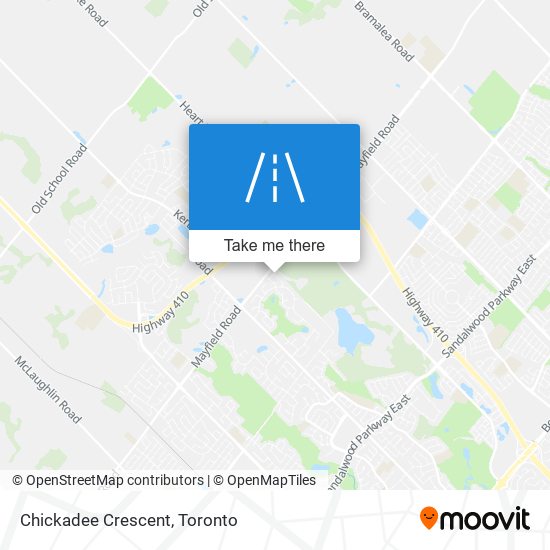 Chickadee Crescent map