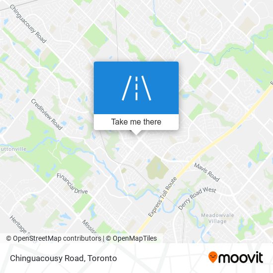 Chinguacousy Road map