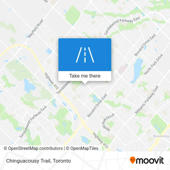 Chinguacousy Trail map